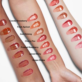 JUDYDOLL Ice Watery Lip Gloss, Waterproof Long-lasting Moisturizing Liquid Lipstick, Mirror Lip Glazes, Plumping Gloss (#10 Juiced Berry, 2.4 grams)