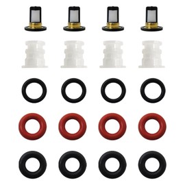 Fuel Injector Repair Kit O-Rings Filters Seals Caps for 2004 Honda CR-V EX Sport Utility 4-Door 2.4L 2354CC 144Cu. in. l4 Gas DOHC Naturally Aspirated