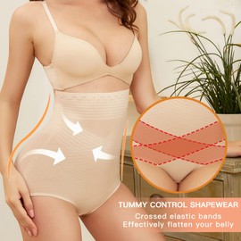 WOWENY Underpants Tummy Control Women's High Waist Bodice Pants for Women Waist Shaping Breathable Briefs Waist Briefs Bodice Briefs Shapewear Shapewear Shapewear Shaping Briefs Belly Way Strong