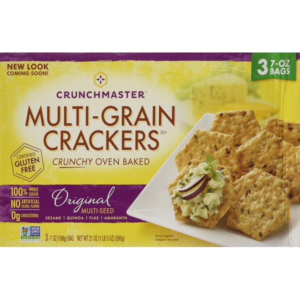 Crunchmaster Multi-Grain Crackers,  2 bags of 10.5 oz