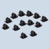 SEMINISMAR Car Bonnet Clip, 15 Pieces, Black PP (Polypropylene) Clip,
