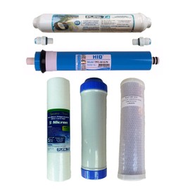 PIPROX Water Filter Set with 75 GPD RO Membrane, Fits Most Common Undersink RO Units, 6-Piece Set