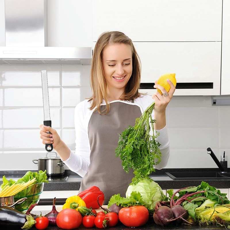 Hoenjuno Premium Zester Grater, Parmesan Grater, Lemon Grater, Nutmeg Grater,
