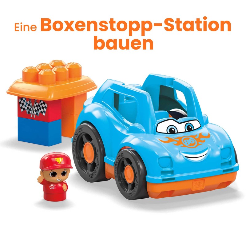 MEGA HKN41 Mega Blocks Building Blocks for Toddlers, Racing Car