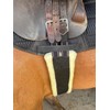Preto Synthetic Saddle Jumping Girth Equine Elasticated Ends Soft Faux