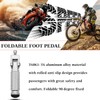 JXPANG Universal Motorcycle Bicycle Folding Passenger Foot Pegs M8 Rearsets