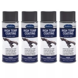Eastwood High Temperature Factory Gray Exhaust Manifold Paint Aerosol 4 Pack