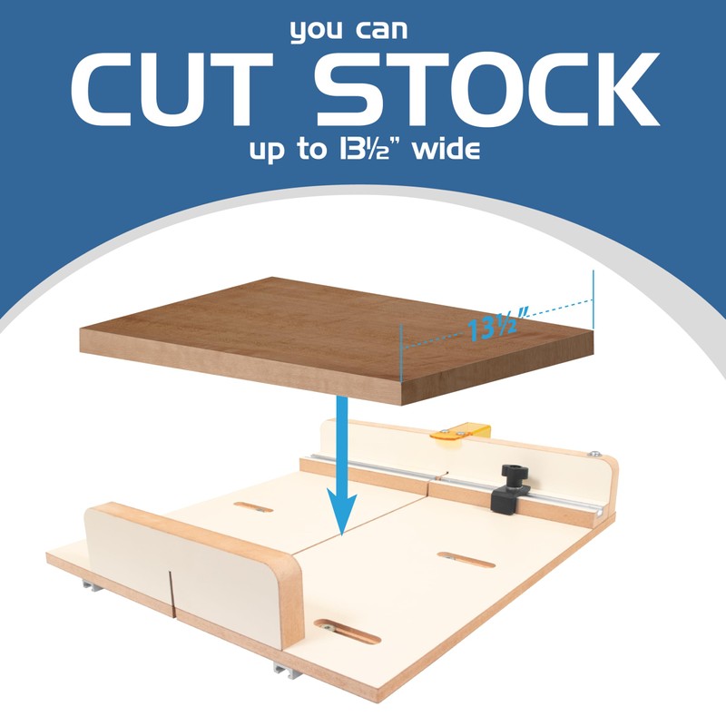 Fulton MDF Crosscut Sled for Table Saw | Precise Cuts