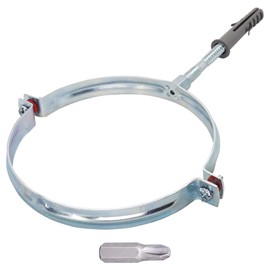 SKIR'CO Pipe Clamp for 150 mm Pipes, Pipe Carrier for Wall and Ceiling Mounting, Pipe Clamp (Pack of 1)