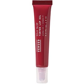 Versed- Aceite labial teñido Silk Slip, higo - Tinte labial Sheer Mauve Berry - Maquillaje hidratante de larga duración con