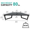 TEAMIX 26 inch Triangle Monitor Stand Riser, Desktop Corner Shelf