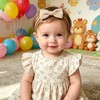 20PCS Baby Girl Headbands Printed Hair Bows Headbands Nylon Linen