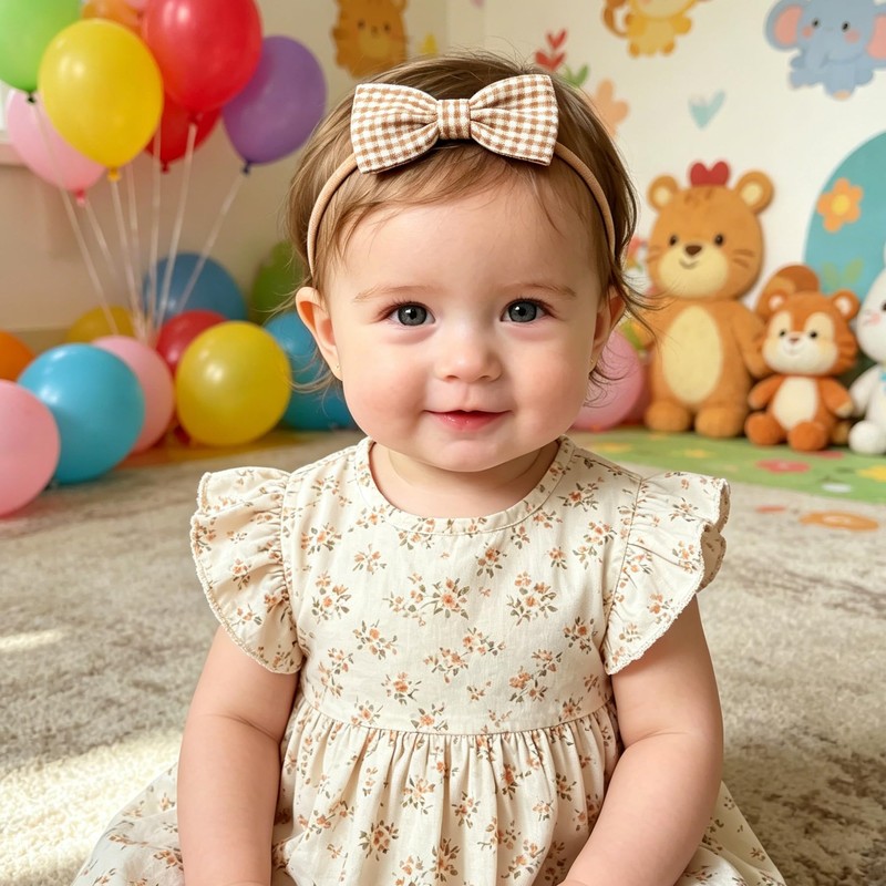 20PCS Baby Girl Headbands Printed Hair Bows Headbands Nylon Linen