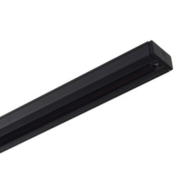 NICOR Lighting 2 Ft. Black Track Lighting Rail Section, H-Type [3-Wire] (10002BK)