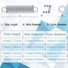 Metal Dual Hook Tension Spring,Strong Tension Spring,Wire Diameter 2.5mm, Outer