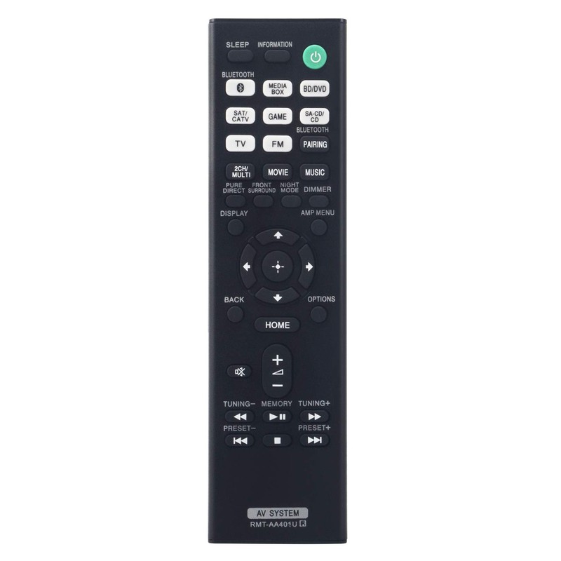 RMT-AA401U Replacement Remote Control fit for Sony Multi Channel AV