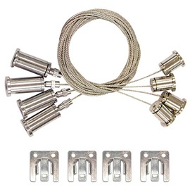 Nuvo Lighting 65958 - Suspension Kit for LED Backlit Flat Panel Fixtures Indoor Flat Panel LED Fixture Mounting Controls