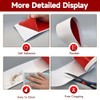 Vinyl Wall Base, 4 Inch(W) x 10 Feet(L) Flexible Baseboard