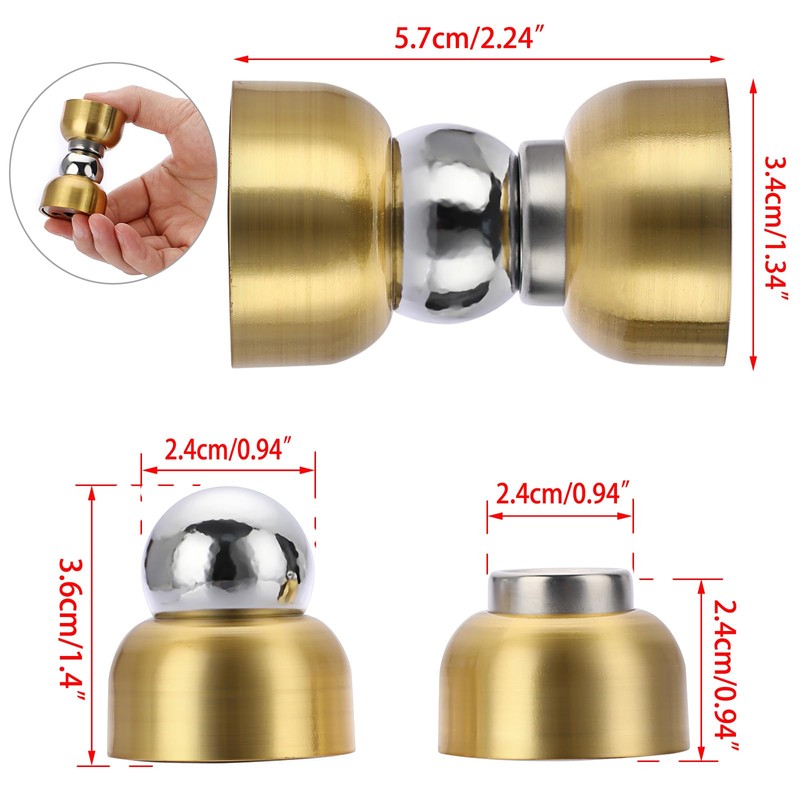IGNPION Set of 2 Door Holder Mini Magnetic Door Stoppers