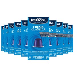 Caffe Borbone Aluminum Coffee Pods Compatible with Nespresso Original Machines, Crema Classica, Medium Roast, Rich and Velvety, Genuine Italian Coffee - NOT compatible with Vertuo - 100 Count