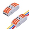 30pcs Conductor Compact Connectors,USUPERINK Lever Wire Nut Electrical Connectors for