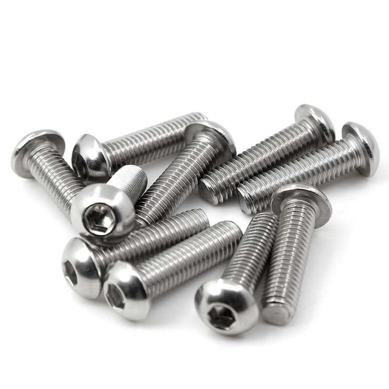 (25 PCS) M6-1.0 x 40mm Button Head Socket Cap Screws
