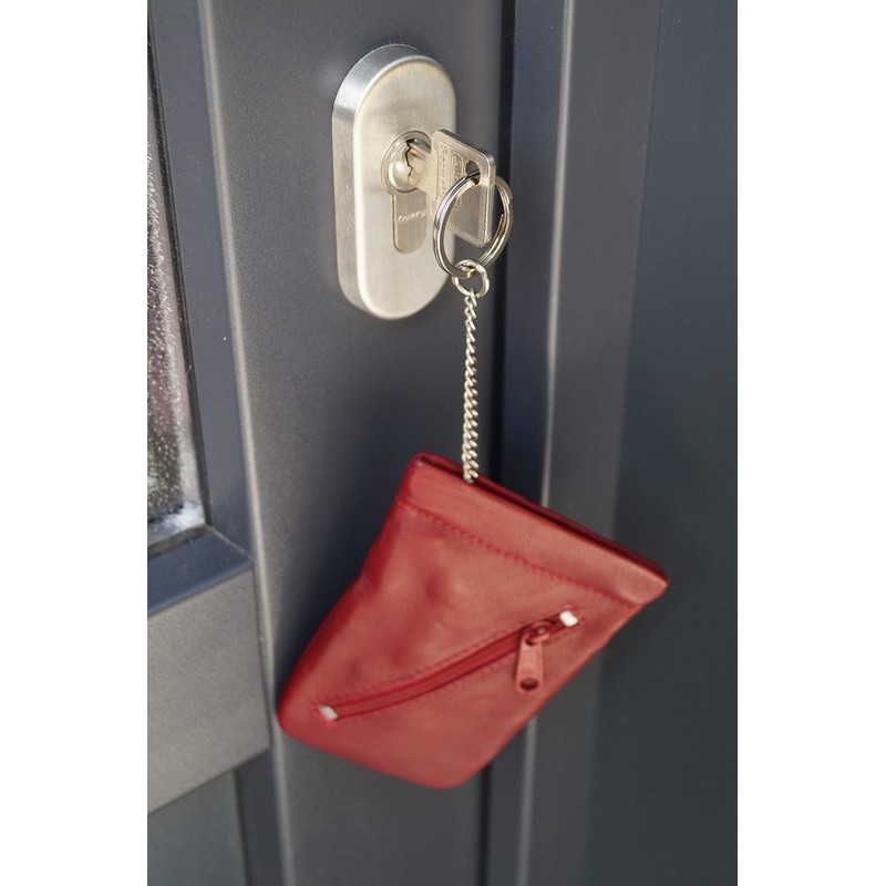 LEAS Snap Key Case Key Bell Genuine Leather Cherry Special