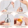 FESSOSKO 6 Pcs Plastic Egg Cups, Round Egg Cup with