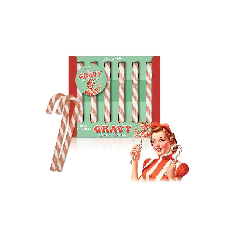 Archie McPheeGravy Magic Candy Canes | Gift Box of 6