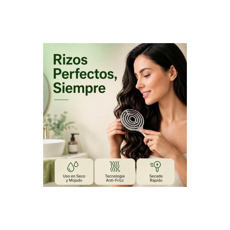 Keuf Cepillo Desenredante Anti Frizz con Cerdas Mixtas para Cabello