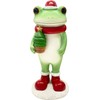DAIKAI 74012 Copeau Garden Frog Holding Christmas Tree 4.1 x 2.5 x 9.6 inches (10.6 x 6.3 x 24.5 cm)