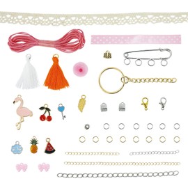Buki France Be Teens Kawaii Cute Jewellery Making Gift Set. Create 2 Bracelets, 1 Keyring & 1 Pin with Instructions & Accessories. Arts & Crafts Present for Kids. Suitable for Boys & Girls 8+