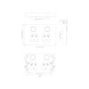 4C | Classic Double Power Point 250V 10A - Vertical