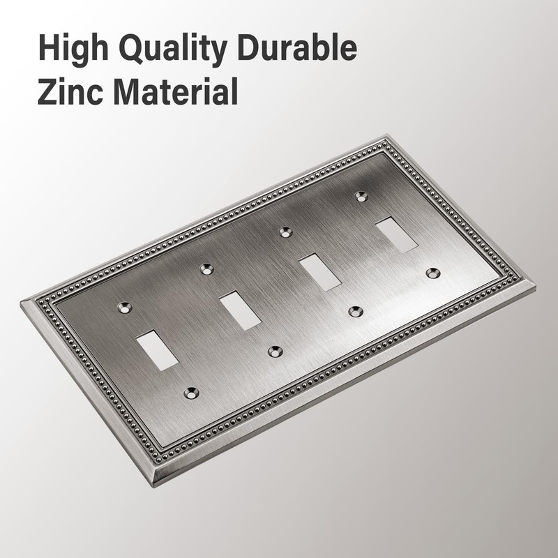 Henne Bery Sunken Pearls Heavy Duty Decorative Wall Plate Switch