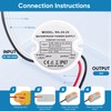 MujHoJm Waterproof IP67 LED Driver 24 Watts, LED Power Supply