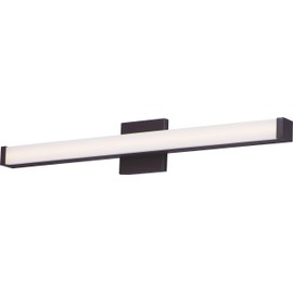 Maxim 52004BZ Spec ADA & JA8 Compliant Energy Star Acrylic LED Bath Vanity Bar Wall Mount, 1-Light 20 Watt, 2"H x 30"W, Bronze