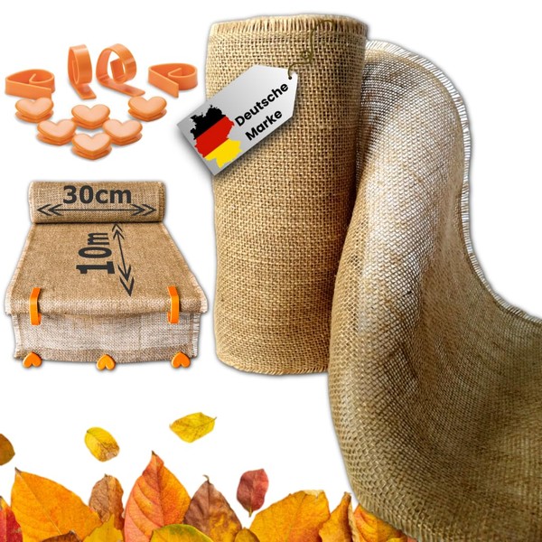 KARBAN Jute Table Runner Autumn 30 cm x 10 m