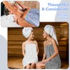 Cuffbow 3 Pcs Towel Wrap for Women Spa Body Robe
