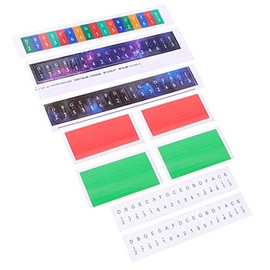 EXCEART 5 Sets Kalimba Note Stickers Thumb Piano Note Sticker 17 Keys Finger Instrument Training Note Decoration Sign for Starter Beginner (Random Style)