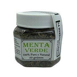La Herbonaturista Hojas secas de Menta verde 100% pura con 50 g