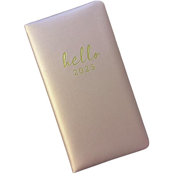 2025 Slim Week To View Marble with Foil & Rose