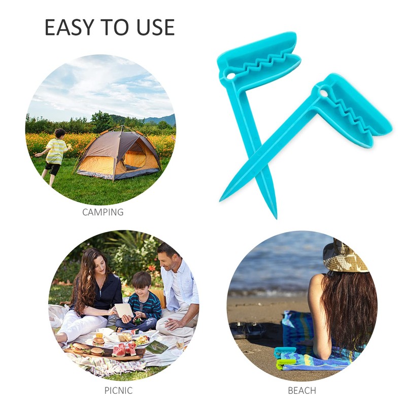 BEIIEB 7 Pack Towel Clips with 1 Organizer Bag, Beach