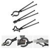 Happybuy Blacksmith Tongs, 18”, 3 PCS, V-Bit & More, Carbon