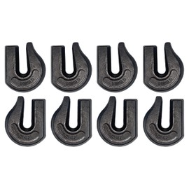 8 Pack Heavy Duty 5/8" Weld On Grab Hook, Grade 70 Clevis Chain Hook for Trailer, Truck, Rigging, Flatbed, Tractors, Loader, Bucket, Tie Down (8)