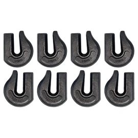 8 Pack Heavy Duty 5/8" Weld On Grab Hook, Grade 70 Clevis Chain Hook for Trailer, Truck, Rigging, Flatbed, Tractors, Loader, Bucket, Tie Down (8)
