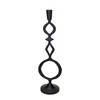 Bloomingville Decorative Cast Metal Taper Candle Holder, Black