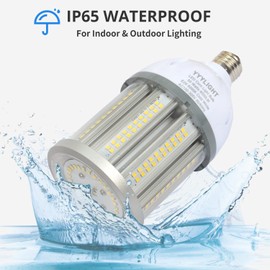 yyylight 50W Cob Type Led Bulb Medium Base E26 Daylight White 6000K Replacement 250W Hid Hps For Indoor Outdoor Waterproof IP65