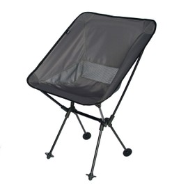 TravelChair Roo Camping Chair, Wide & High, Black