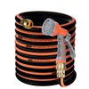 No Kink Garden Hose,Water Hose with 7 Function Nozzle,5/8" Heavy