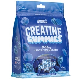 Applied Nutrition Applied Nutrition Creatine Gummies  3000 mg Creatine Monohydrate per Serving  80 Vegan Creatine Gummies for Strength, Performance & Recovery (20 Servings) (20 Servings (Pack of 1), Blue Raspberry)